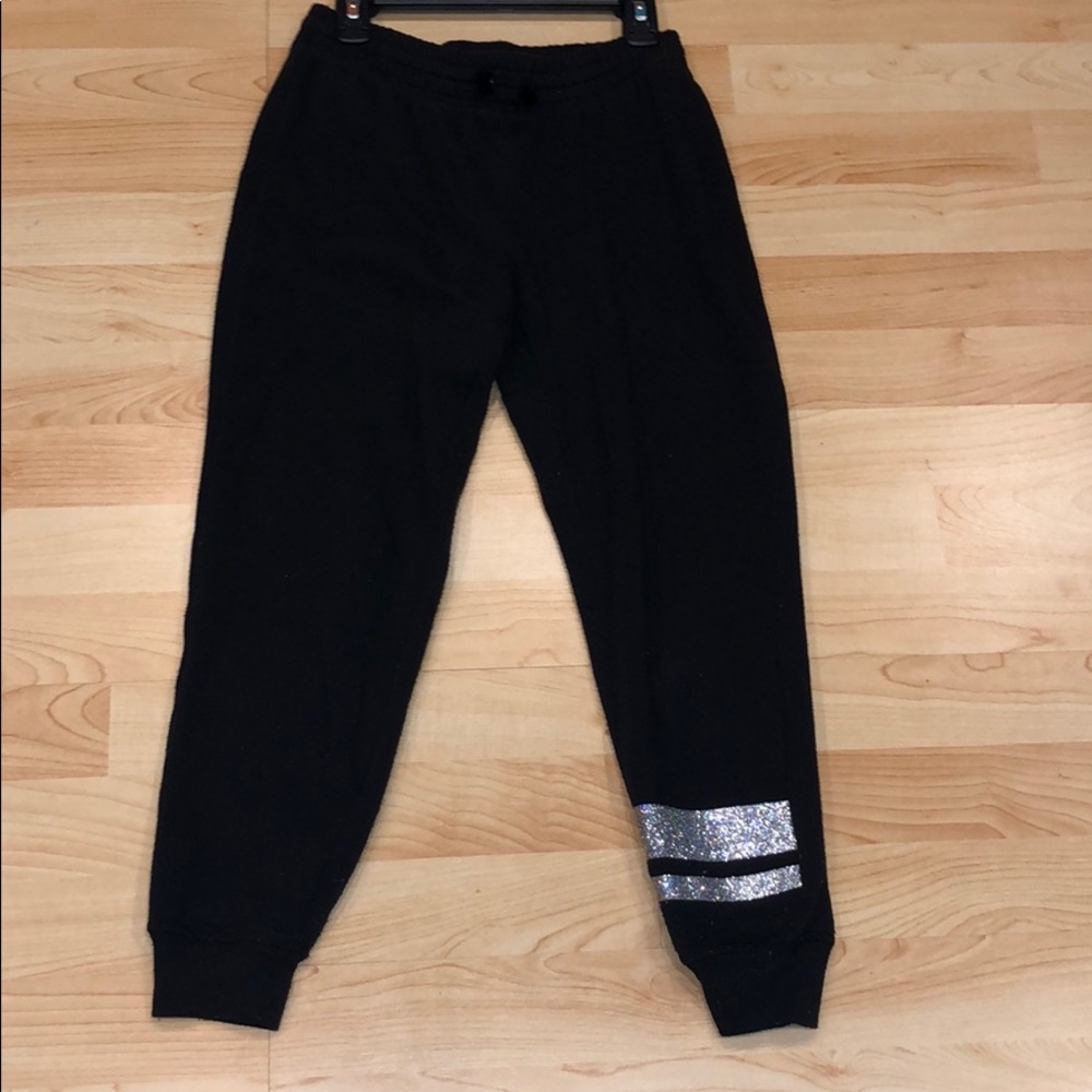 Black with glitter Joggers